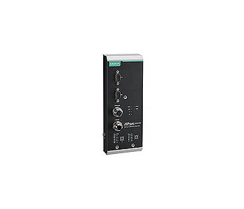 NPort 5250AI-M12-CT-T - 2-port 3 in 1 Device Server w/ M12 Connector (Ethernet, power input), -40 to 70  Degree C, Conformal Coa by MOXA